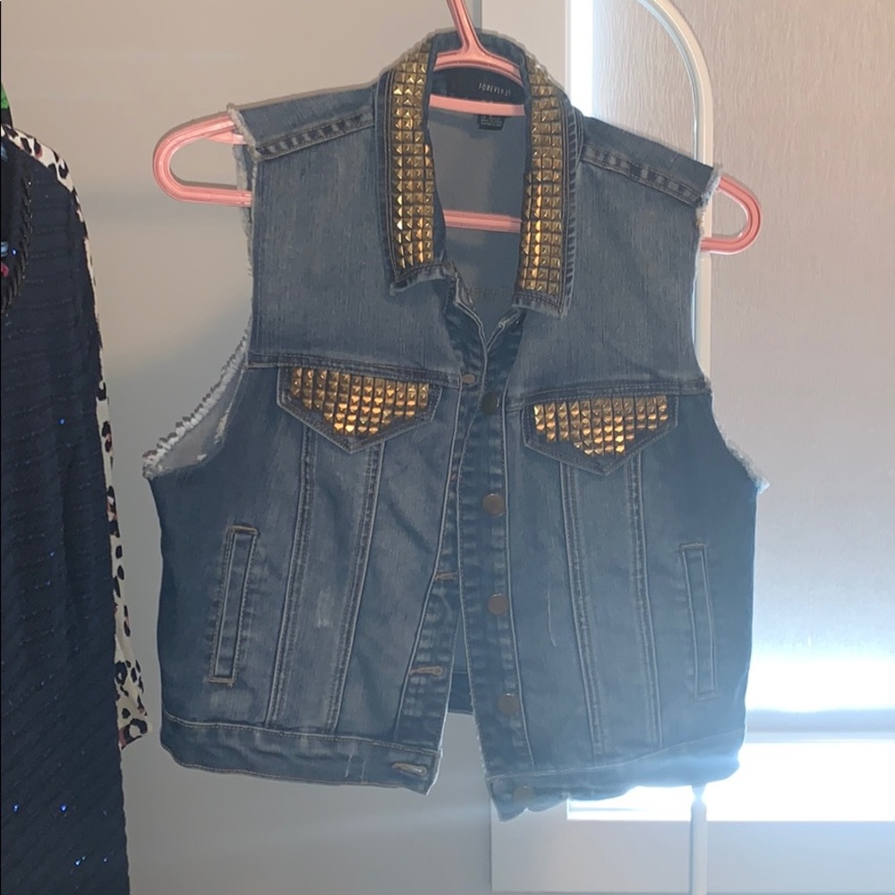 Forever 21 denim vest